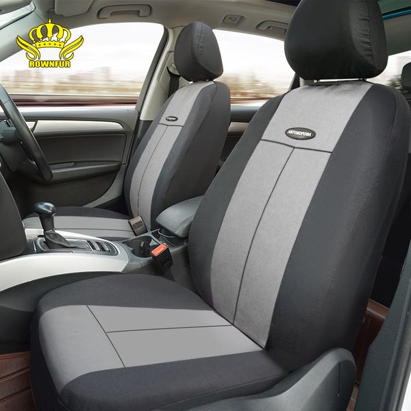 universal car seat cover fit most cars covers gray polyester automotive interior auto seat covers front and rear soft cover
